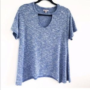 Juicy Couture Heather Blue Knit Top